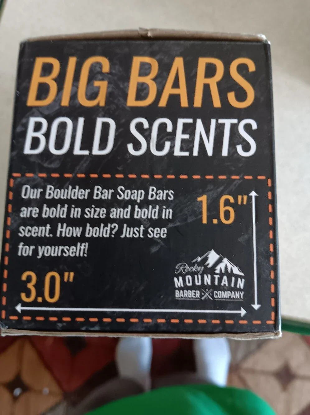 Mountain Barber Company Spiced Sawdust Boulder Bar Soap Bars 2bars.